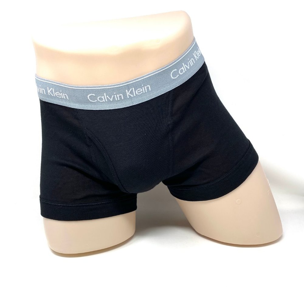 💖MEGA SALE💖 Calvin Klein Mens 3 Pack Cotton  Waistband Trunk Black NB4002931 - Picture 4 of 9